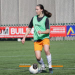 Erin Ward playing Soccer